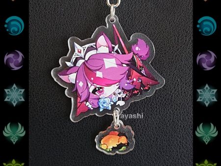 Брелок Геншин Імпакт Genshin Impact Розарія БРФ-0014-34 фігурка , акриловий 