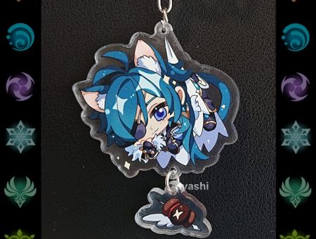 Брелок Геншин Імпакт Genshin Impact Кейа БРФ-0014-42 фігурка , акриловий 