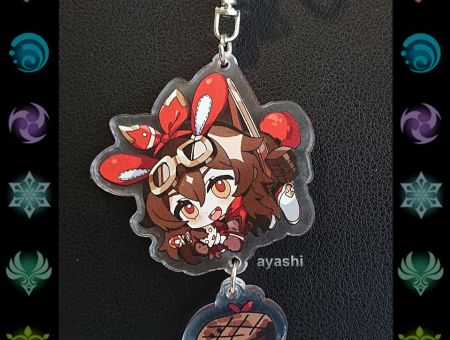 Брелок Геншин Імпакт Genshin Impact Ембер БРФ-0014-45 фігурка , акриловий 