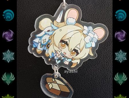 Брелок Геншин Імпакт Genshin Impact Люмін БРФ-0014-46 фігурка , акриловий 