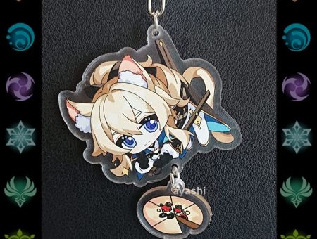 Брелок Геншин Імпакт Genshin Impact Джинн БРФ-0014-50 фігурка , акриловий 