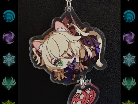 Брелок Геншин Імпакт Genshin Impact Фішль БРФ-0014-52 фігурка , акриловий 