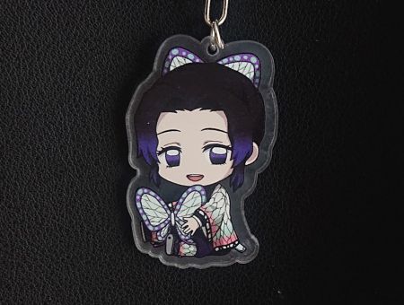 Брелок Demon Slayer Шинобу Кочо з метеликом БРФ-0013-16 акриловий фігурка 