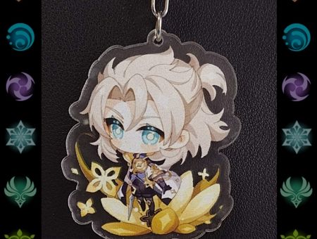 Брелок Геншин Імпакт Genshin Impact Альбедо БРФ-0014-12 фігурка , акриловий 