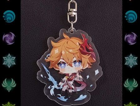 Брелок Геншин Імпакт Genshin Impact Тарталья БРФ-0014-14 фігурка , акриловий 