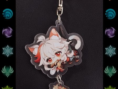 Брелок Геншин Імпакт Genshin Impact Кадзуха БРФ-0014-16 фігурка , акриловий 