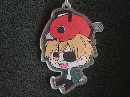 Брелок Chainsaw Man Человек-бензопила Почита с Дэнджи  БРФ-0032-02 фигурка, акриловый 