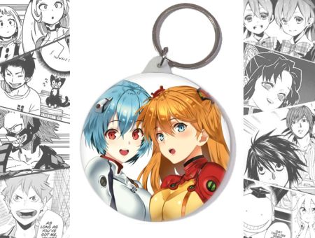 Брелок Євангеліон Evangelion Рей та Аска BR-58-002036 