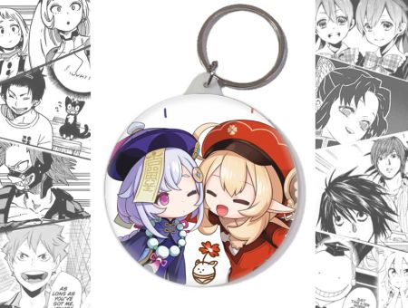 Брелок Genshin Impact Геншин Импакт Кли и Ци Ци BR-002130