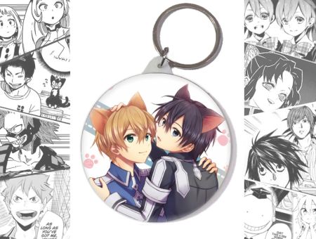 Брелок Мастер меча онлайн Sword Art Online Кирито и Юджио BR-58-002211