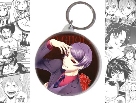 Брелок аніме Tokyo Ghoul Токійський гуль Цукіяма BR-58-002451