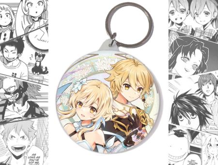 Брелок Итэр и Люмин Геншин Импакт Genshin Impact BR-58-002802
