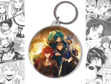 Брелок Геншин Импакт Дилюк и Кэйа Genshin Impact BR-58-002841