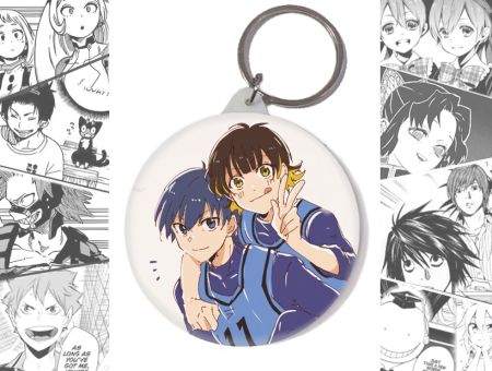 Брелок Ісагі та Бачіра Синя в'язниця Blue Lock BR-58-003051 Круглий