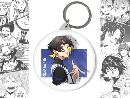Брелок Мегуру Бачіра Синя в'язниця Blue Lock BR-58-003057 Круглий