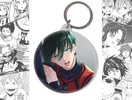 Брелок Ітоші Рін Синя в'язниця Blue Lock BR-58-003060 Круглий