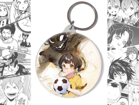 Брелок Мегуру Бачіра Синя в'язниця Blue Lock BR-58-003071 Круглий