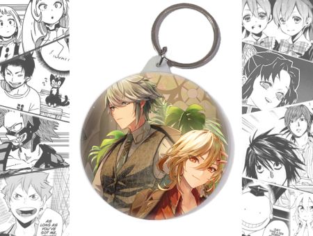 Круглый Брелок Аль-Хайтам и Кавех Genshin Impact BR-58-003076
