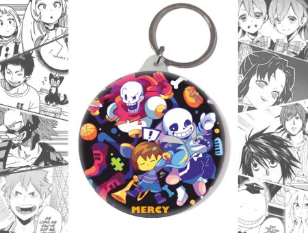 Брелок Санс та Папірус Андертейл Undertale BR-58-003087 Круглий