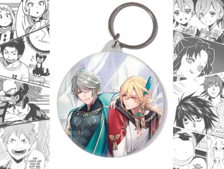 Круглый Брелок Аль-Хайтам и Кавех Genshin Impact BR-58-003116