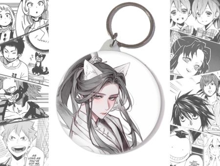 Брелок Хаскі та його Вчитель Білий Кіт BR-58-003153