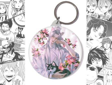 Брелок Хаскі та його Вчитель Білий Кіт BR-58-003158