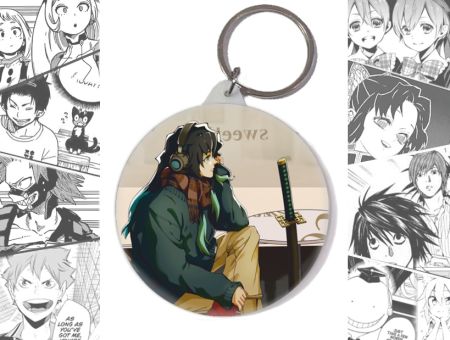 Брелок Муічіро Клинок,що розтинає демонів Demon Slayer BR-58-003355 Круглий