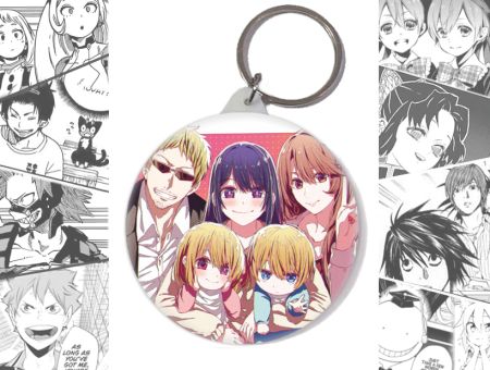 Брелок Ай Хошино с близнецами Звёздное дитя Oshi no Ko BR-58-003557 круглый 