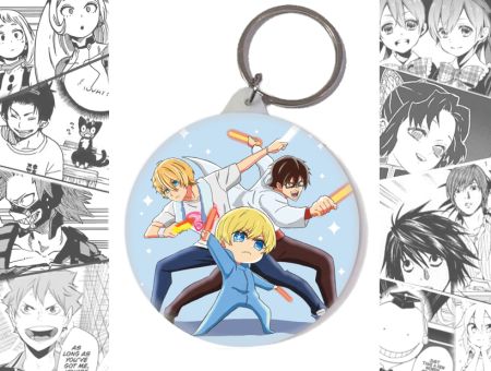 Брелок Аквамарин Звёздное дитя Oshi no Ko BR-58-003559 круглый 