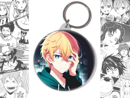 Брелок Аквамарин Звёздное дитя Oshi no Ko BR-58-003561 круглый 