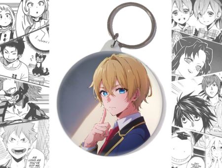 Брелок Аквамарин Звёздное дитя Oshi no Ko BR-58-003564 круглый 