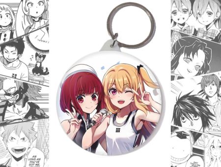 Брелок Руби и Кана Звёздное дитя Oshi no Ko BR-58-003572 круглый 