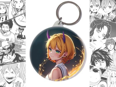 Брелок Мем-Чо Звёздное дитя Oshi no Ko BR-58-003588 круглый 