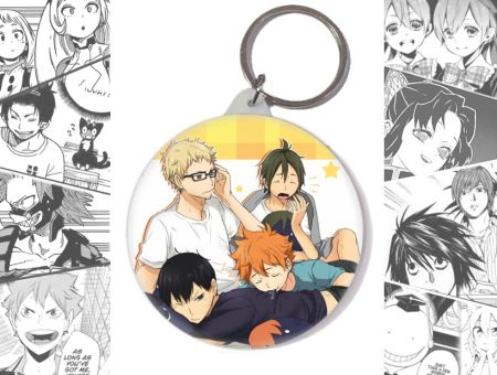 Круглий Брелок Волейбол Haikyuu!! BR-58-003783