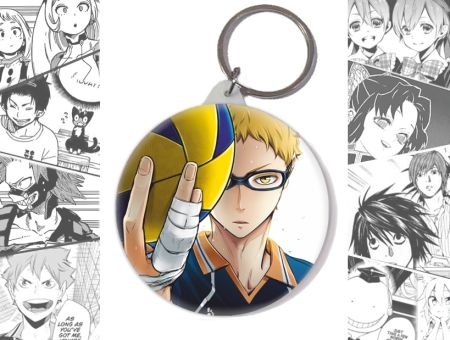 Круглий Брелок Цукішима Волейбол Haikyuu!! BR-58-003788