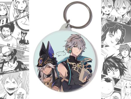 Круглый Брелок Аль-Хайтам с Сайно Genshin Impact BR-004028