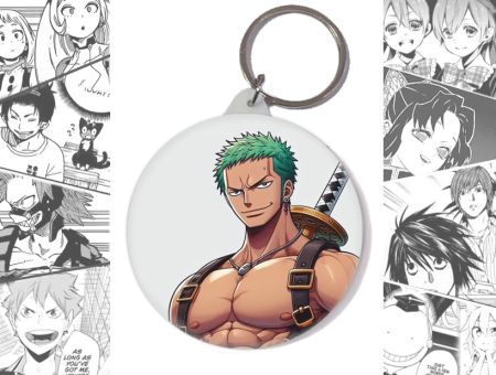 Круглый Брелок аниме Зоро One Piece BR-004037