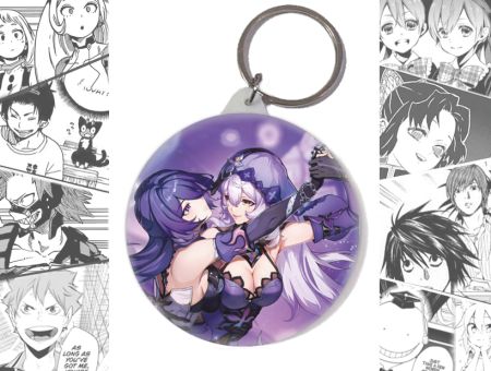 Круглый Брелок Черный Лебедь и Ахерон Honkai: Star Rail BR-004094