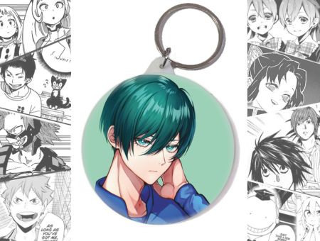 Брелок Ітоші Рін Синя в'язниця Blue Lock BR-58-004180 Круглий