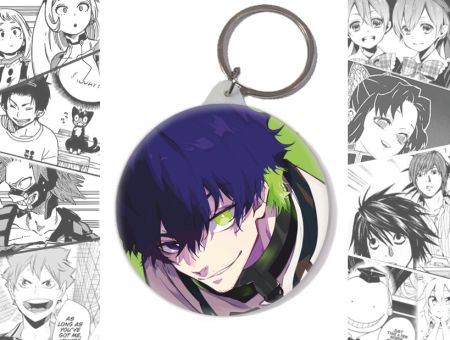 Брелок Айку Синя в'язниця Blue Lock BR-58-004184 Круглий