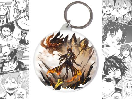 Круглый Брелок Чжун Ли Геншин Импакт Genshin Impact BR-004221
