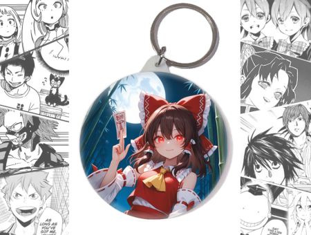Круглый Брелок Рейму Тохо проект Touhou Project BR-004438