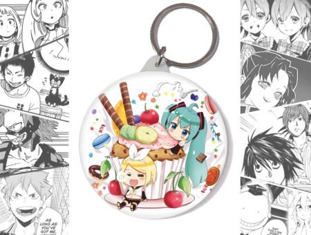 Круглый Брелок Кагамине Рин и Хацуне Мику Project Sekai BR-58-004467