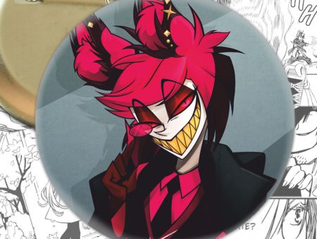 Значок Отель Хазбин Аластор Hazbin Hotel 003840