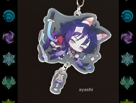 Брелок Скарамучча  Геншин Імпакт Genshin Impact БРФ-0014-106 фігурка , акриловий 