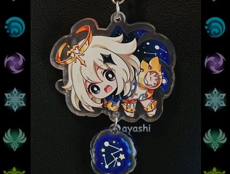 Брелок Геншин Імпакт Genshin Impact Паймон БРФ-0014-18 фігурка , акриловий 