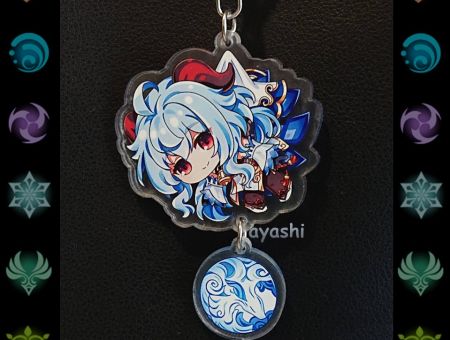 Брелок Геншин Імпакт Genshin Impact Гань Юй БРФ-0014-21 фігурка , акриловий 