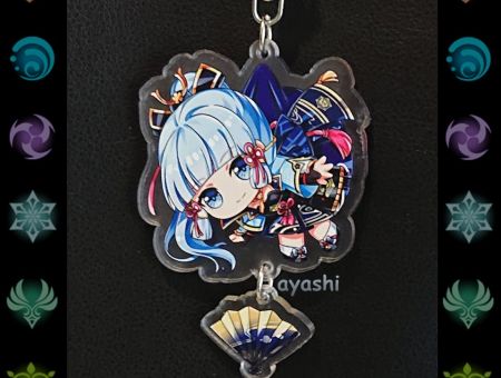 Брелок Геншин Імпакт Genshin Impact Аяка БРФ-0014-24 фігурка , акриловий 