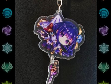 Брелок Геншин Імпакт Genshin Impact Райден БРФ-0014-25 фігурка , акриловий 