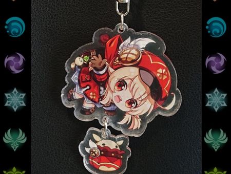 Брелок Геншин Імпакт Genshin Impact Клі БРФ-0014-26 фігурка , акриловий 